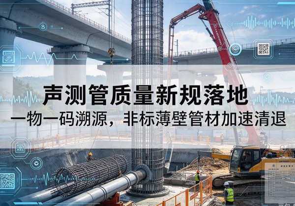 博湖声测管质量新规落地，一物一码溯源，非标薄壁管材加速清退
