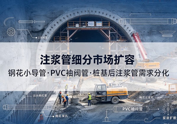 博湖注浆管细分市场扩容，隧道钢花小导管、PVC 袖阀管、桩基后注浆管需求分化